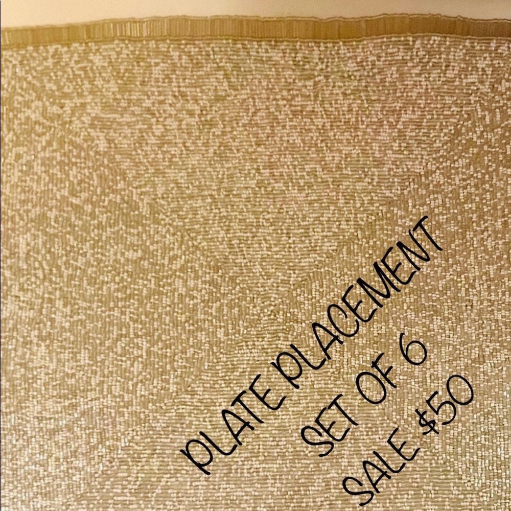 Beaded Plate Placements
